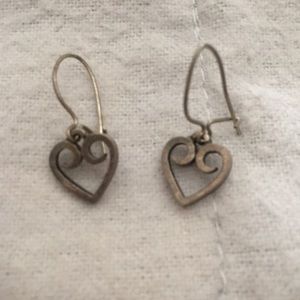 James Avery heart dangle earrings